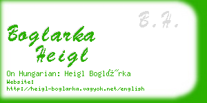 boglarka heigl business card